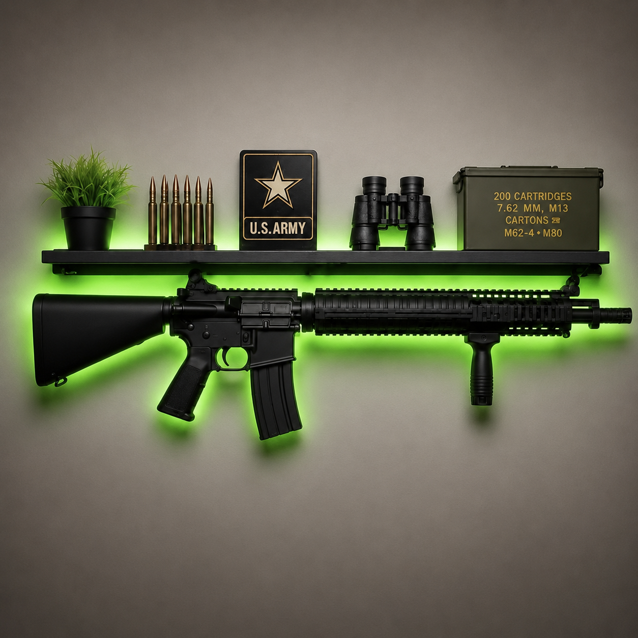 Frontline LED Gun Shelf