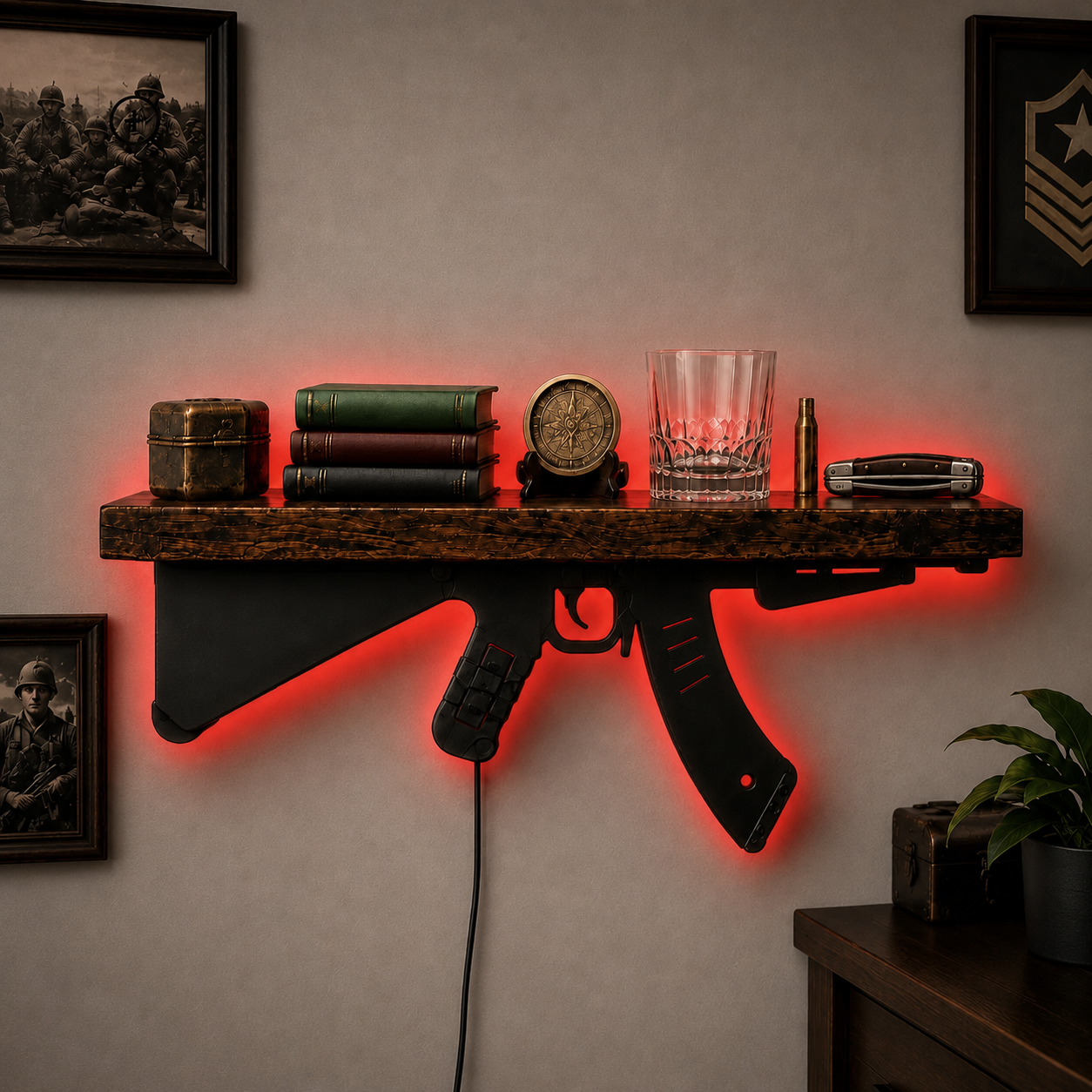 Frontline LED Gun Shelf